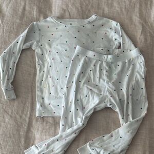 GAP Kids Pajama Set - White with Colorful Dots